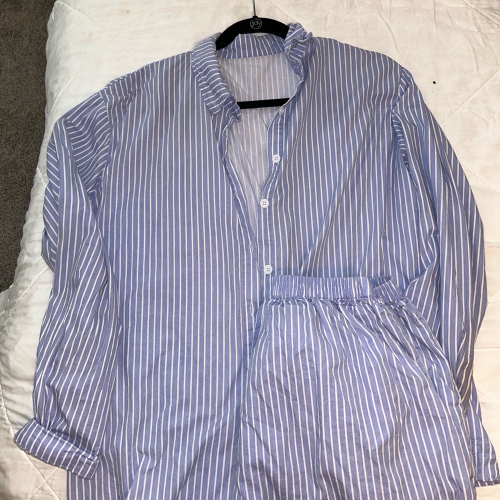 I am selling BOTH shirts and top Light blue set trendy